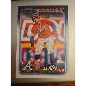 2024 Topps #OTB2-2 Ozzie Albies Super Box Oversized Card Atlanta Braves